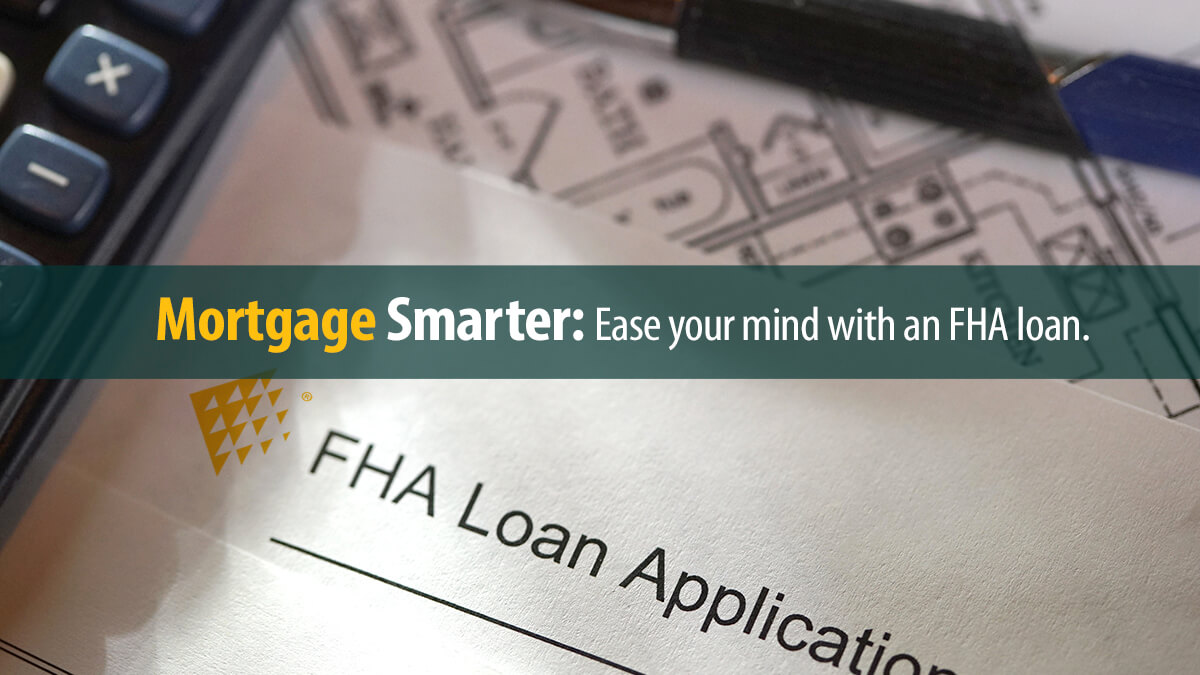 Close up of a FHA loan application